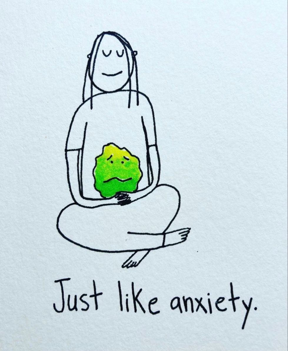 就像担忧忧虑……我不是它们，我是体验它们的存在！