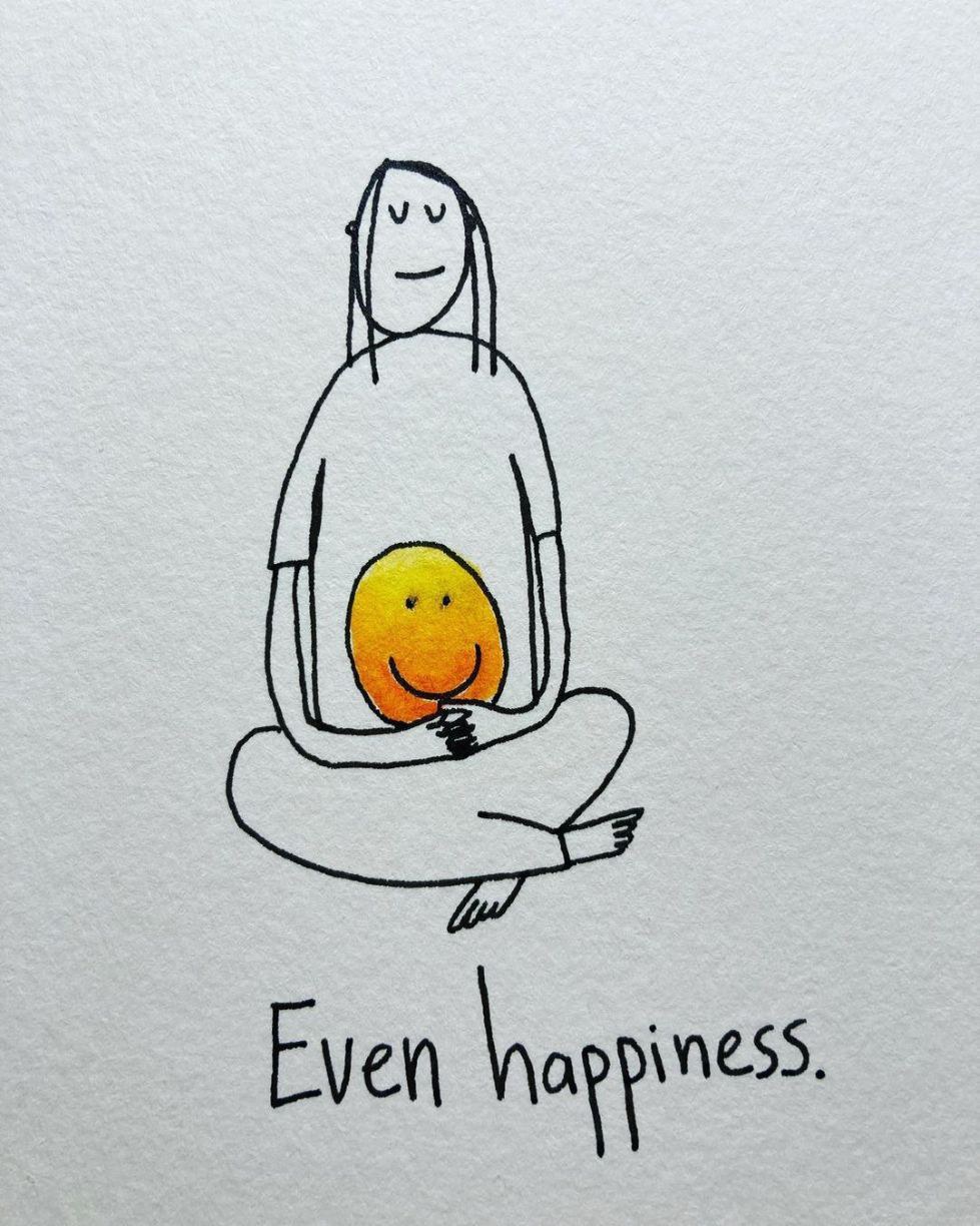 甚至快乐幸福……我也不是它们，我是体验它们的存在！