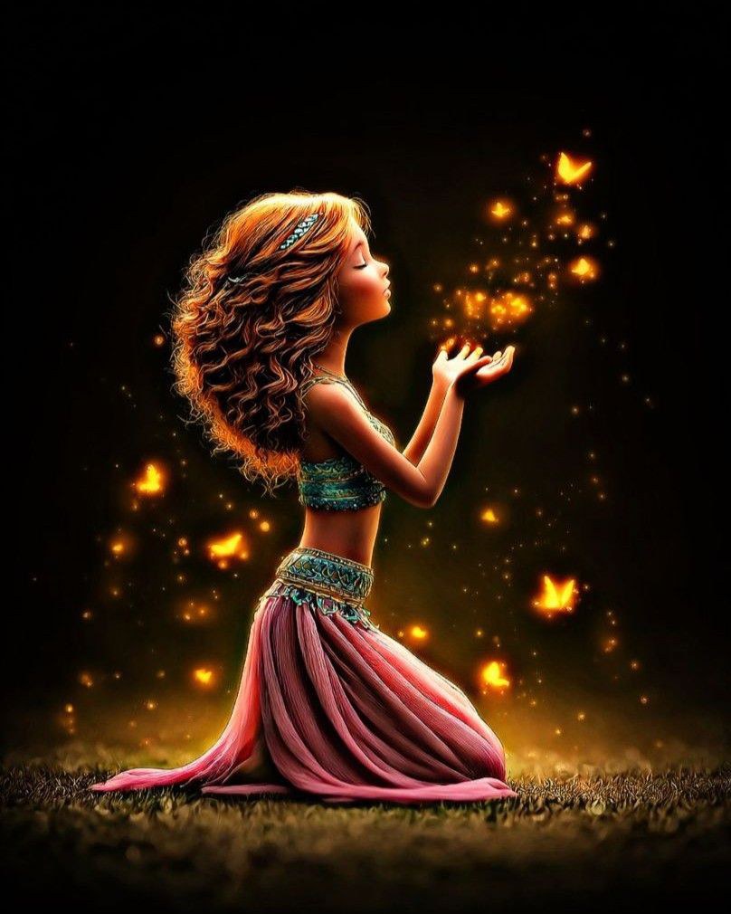 你有意识地祝福和祈祷…… 有着在地球上创造新和平的神奇魔力！